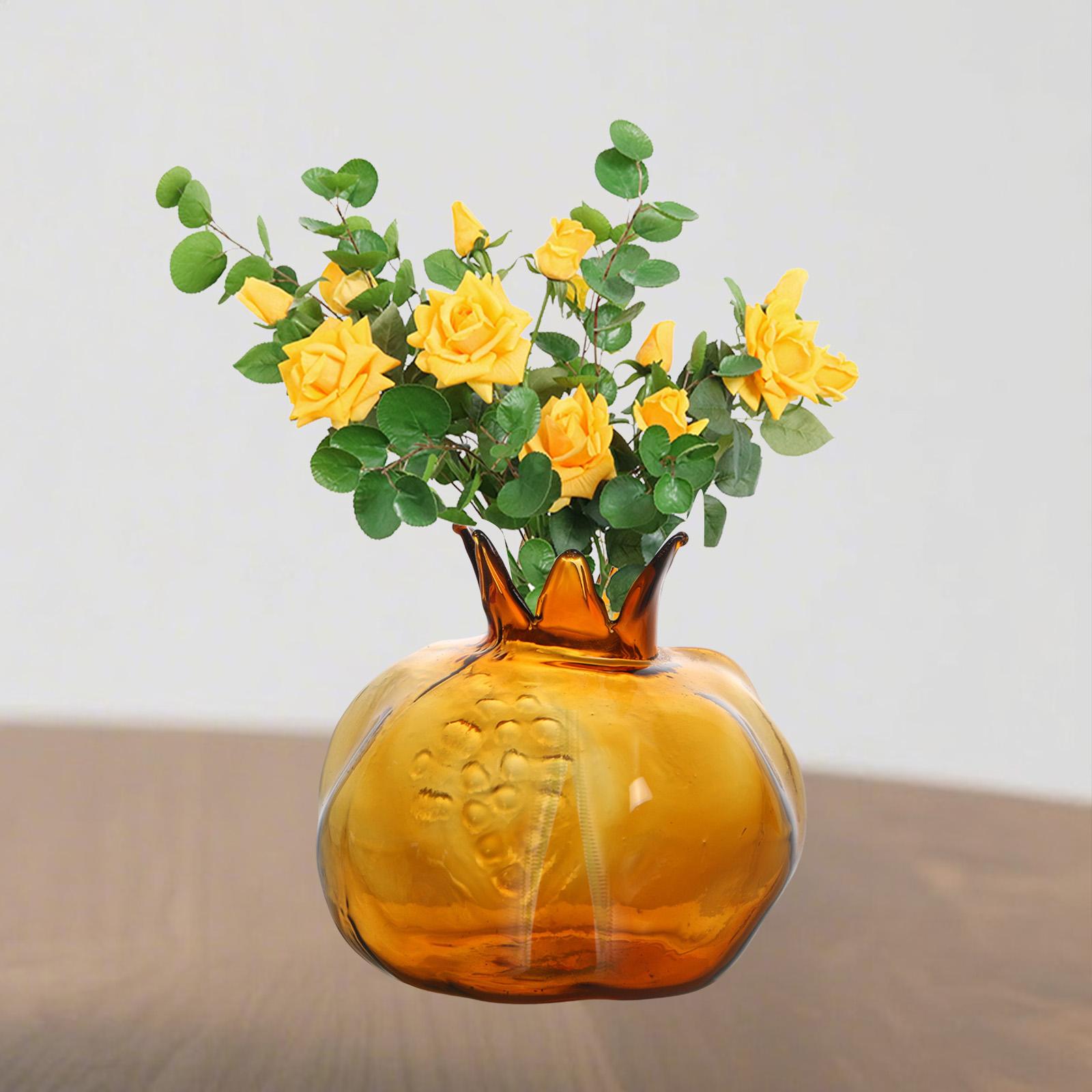 Dried Flower Bunch - 석류 모양 꽃병 유리 꽃병 꽃꽂이