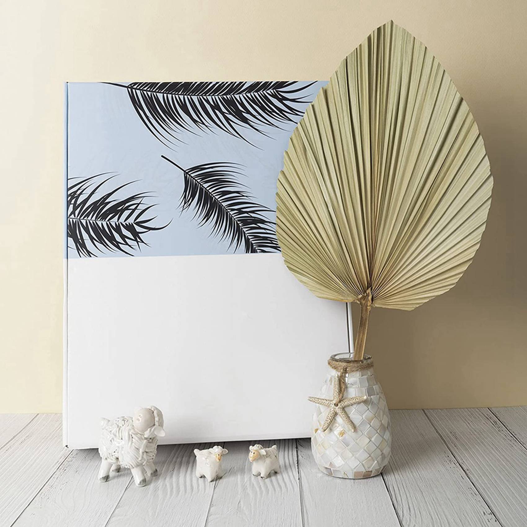 Palm Leaf Dried - 말린 야자수 잎 룸 데코 10개