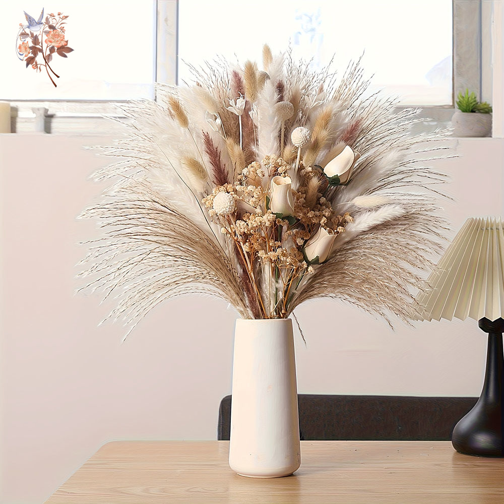 80개 인조 드라이플라워 부케, 인테리어 홈 테이블 장 - Dried Flower Bunch 리뷰 및 가격