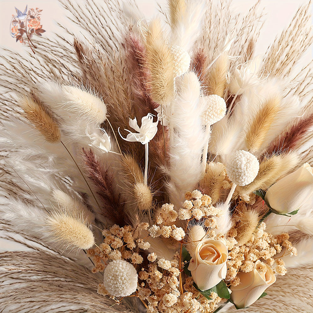 80개 인조 드라이플라워 부케, 인테리어 홈 테이블 장 - Dried Flower Bunch 리뷰 및 가격