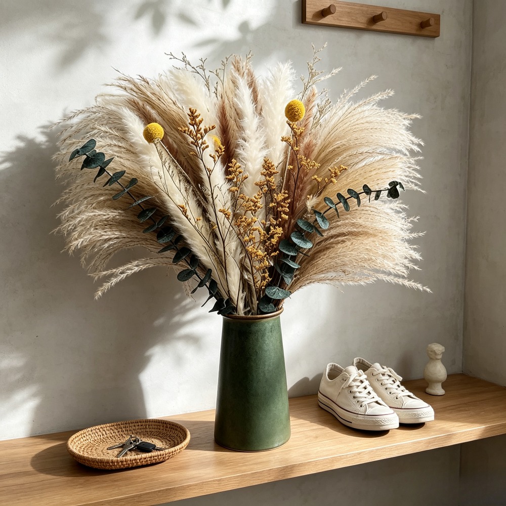 말린 꽃 꽃다발, 소박한 장식용 말린 꽃다발, 가정 테 - Dried Flower Bunch 리뷰 및 가격