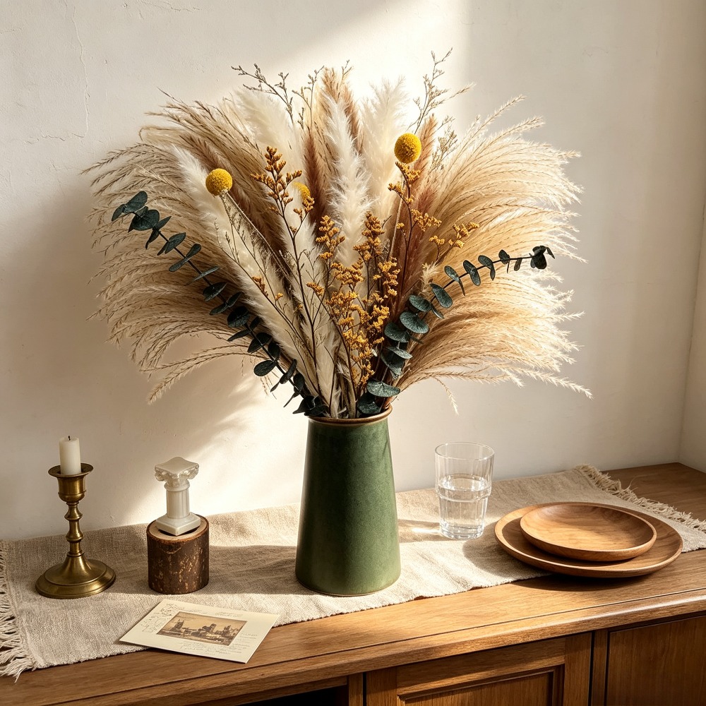 말린 꽃 꽃다발, 소박한 장식용 말린 꽃다발, 가정 테 - Dried Flower Bunch 리뷰 및 가격