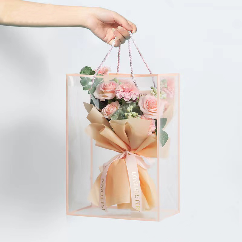 투명 토트 백 꽃 꽃다발 포장 백, 긴 투명 발렌타인데 - Longs Florist Supply 리뷰 및 가격