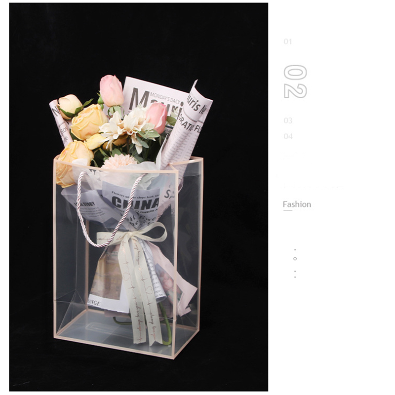 투명 토트 백 꽃 꽃다발 포장 백, 긴 투명 발렌타인데 - Longs Florist Supply 리뷰 및 가격