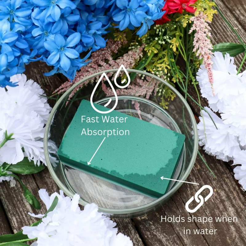 정사각형 꽃꽂이 폼 블록, 절단 가능한 건식 및 습식  - Floral Foam Oasis 리뷰 및 가격